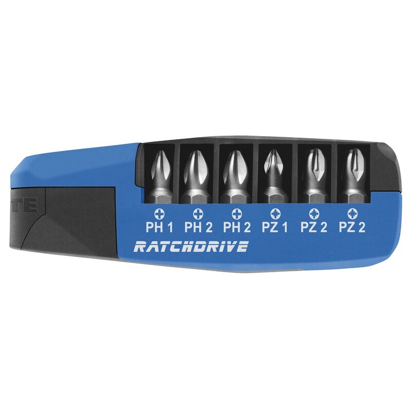 Caja de puntas con carraca Ratchdrive Witte