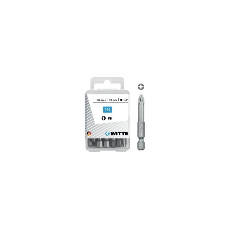 Puntas Phillips de 50 mm en cajita de plástico Witte