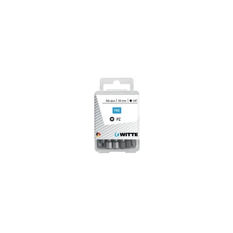 Puntas Pozidriv de 50 mm en cajita de plástico Witte