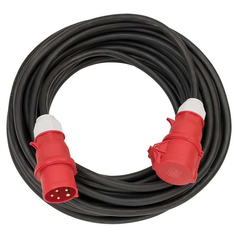 Alargador eléctrico IP44 H07RN-F 5G con enchufe CEE 400V/16A de 5 polos para uso industrial Brennenstuhl