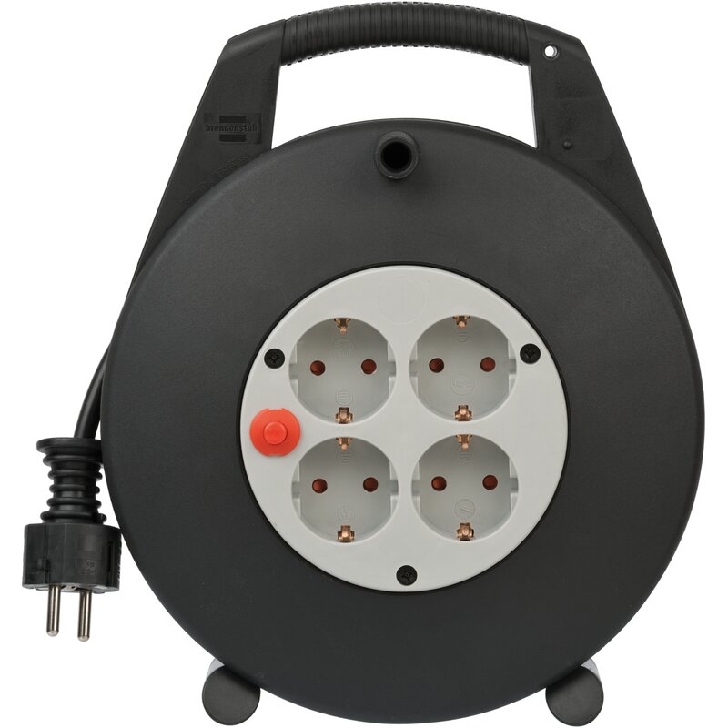 Enrollacables Vario-Line 4 tomas IP20 H05VV-F 3G1,5 para uso doméstico Brennenstuhl