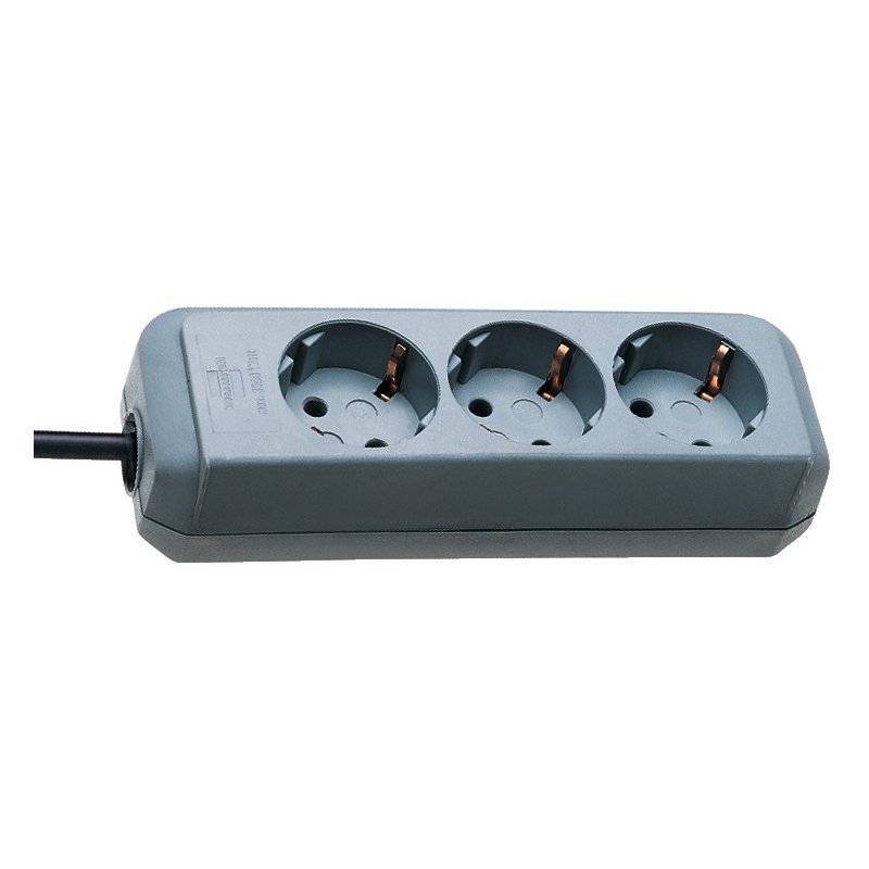 Base de tomas múltiples Eco-Line gris plata Brennenstuhl