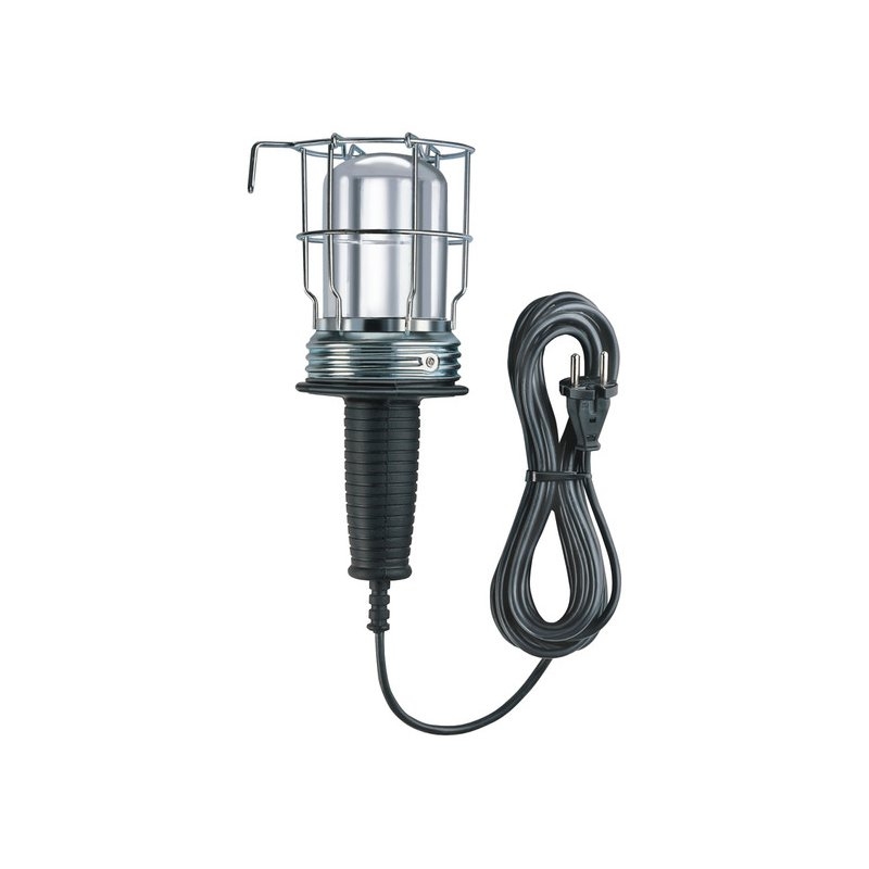 Aplique lámpara de taller con clavija Shucko (60W) Brennenstuhl