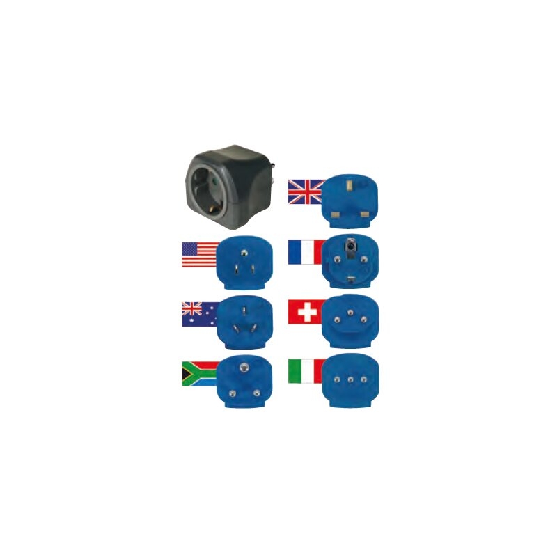Adaptador enchufe de viaje universal Brennenstuhl