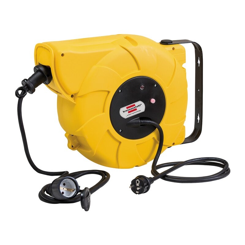 Enrollacables de carrete automático IP44 H07RN-F 3G1,5 para la industria y construcción Brennenstuhl