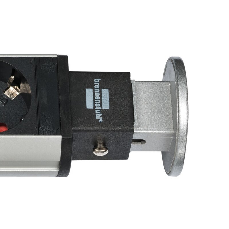 Base de tomas múltiples retráctil para mesas Tower Power con puertos USB Brennenstuhl
