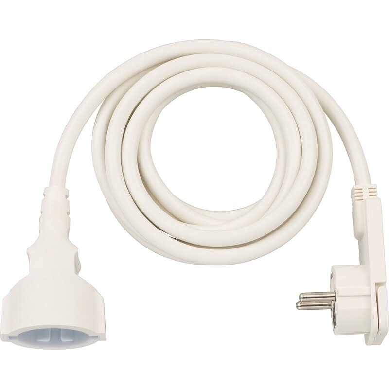 Alargador eléctrico IP20 H05VV-F 3G1,5 con clavija plana para uso en interiores Brennenstuhl
