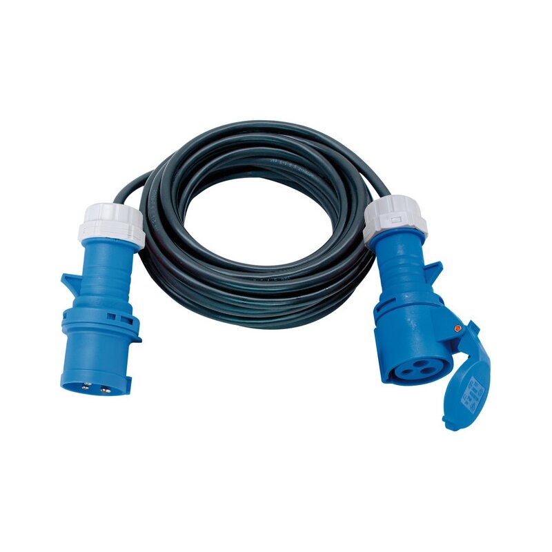 Alargador eléctrico IP44 H07RN-F 3G con clavijas y conectores CEE 230V/16A para uso industrial, marítimo y camping Brennenstuhl