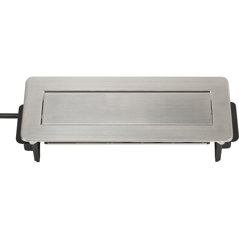 Regleta de mesa integrable Indesk Power con cargador USB Brennenstuhl