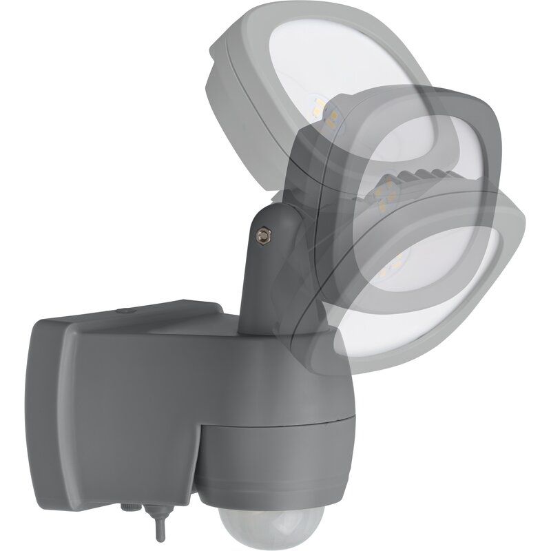 Foco LED de pared a batería LUFOS con detector de movimiento y protección IP44 Brennenstuhl