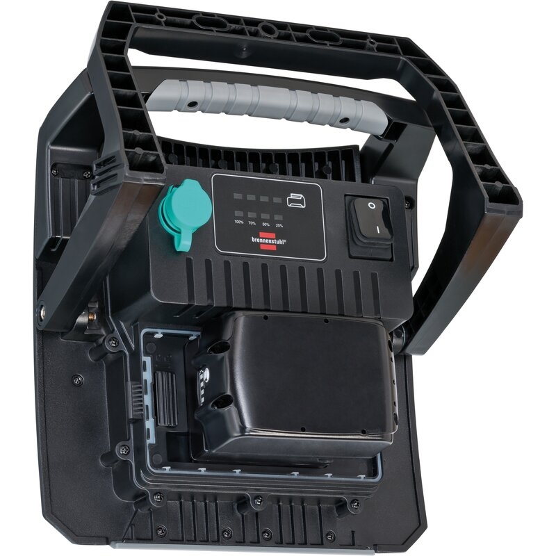 Foco híbrido LED 6050 MH con toma de corriente + MULTI BATTERY SYSTEM, compatible con las baterías 18V de 5 fabricantes - IP65 Brennenstuhl