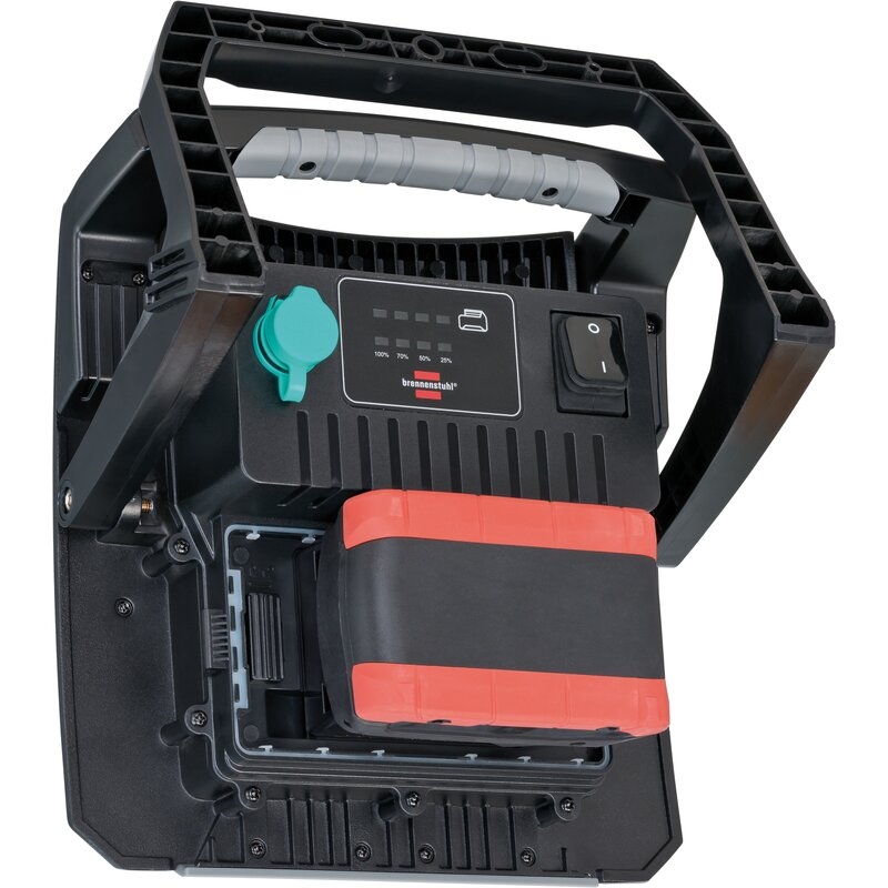 Foco híbrido LED 6050 MH con toma de corriente + MULTI BATTERY SYSTEM, compatible con las baterías 18V de 5 fabricantes - IP65 Brennenstuhl