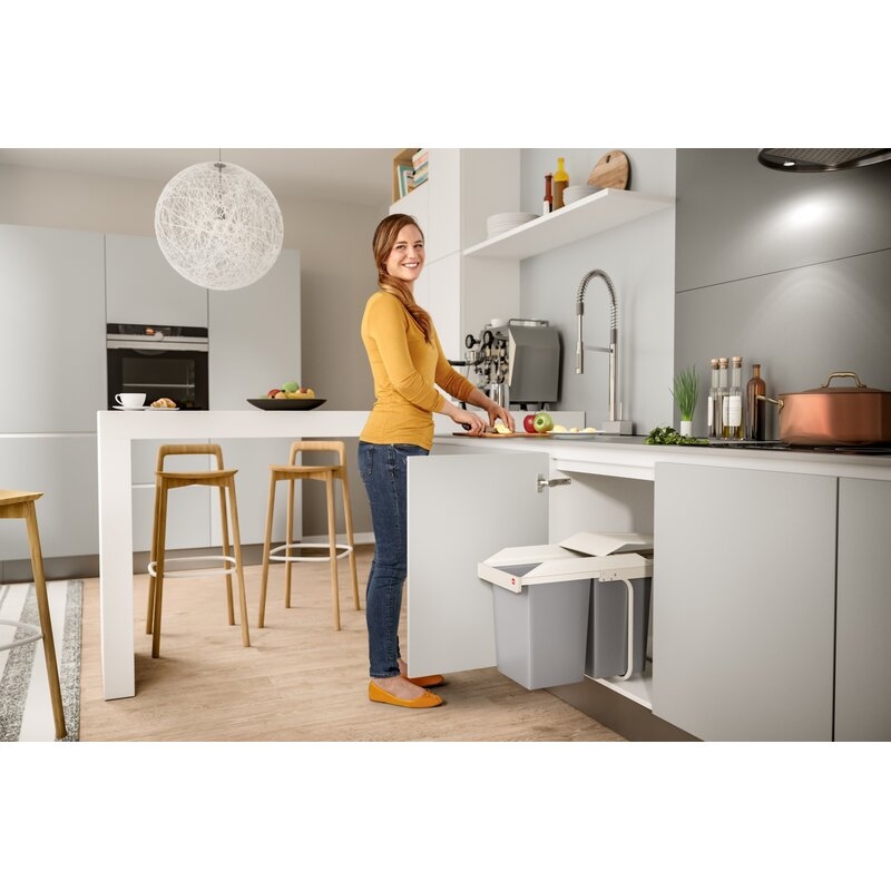 Cubo de reciclaje integrable Multi-Box Duo L Hailo