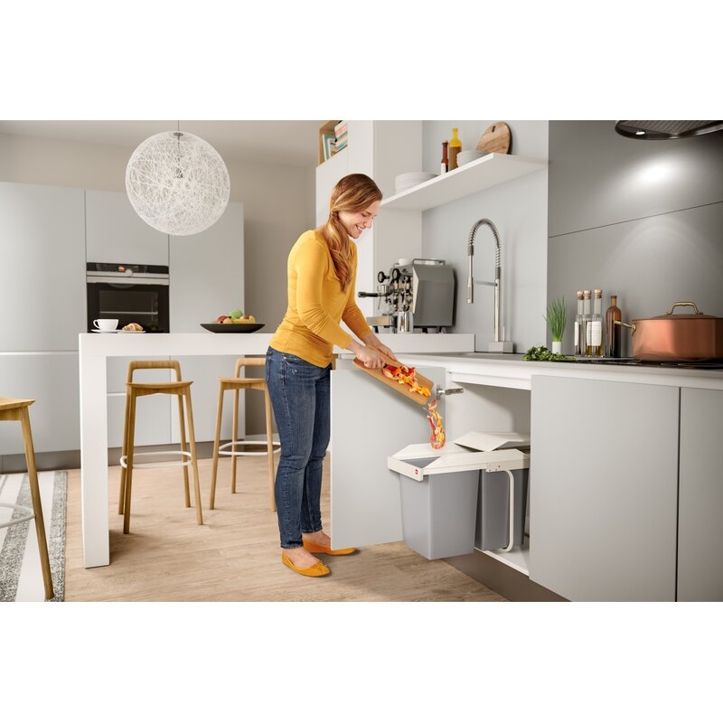 Cubo de reciclaje integrable Multi-Box Duo L Hailo
