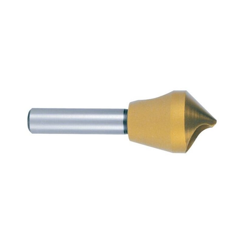 Avellanador de cono ranurado y desbarbado 90° HSS-TiN