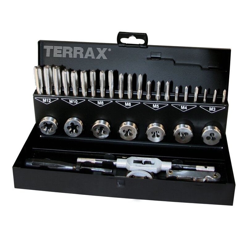 Juego herramientas de roscar 31 piezas Terrax