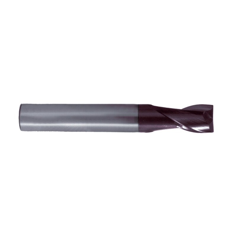 Fresa frontal universal metal duro tipo N DIN 6527 K con 2 labios de corte