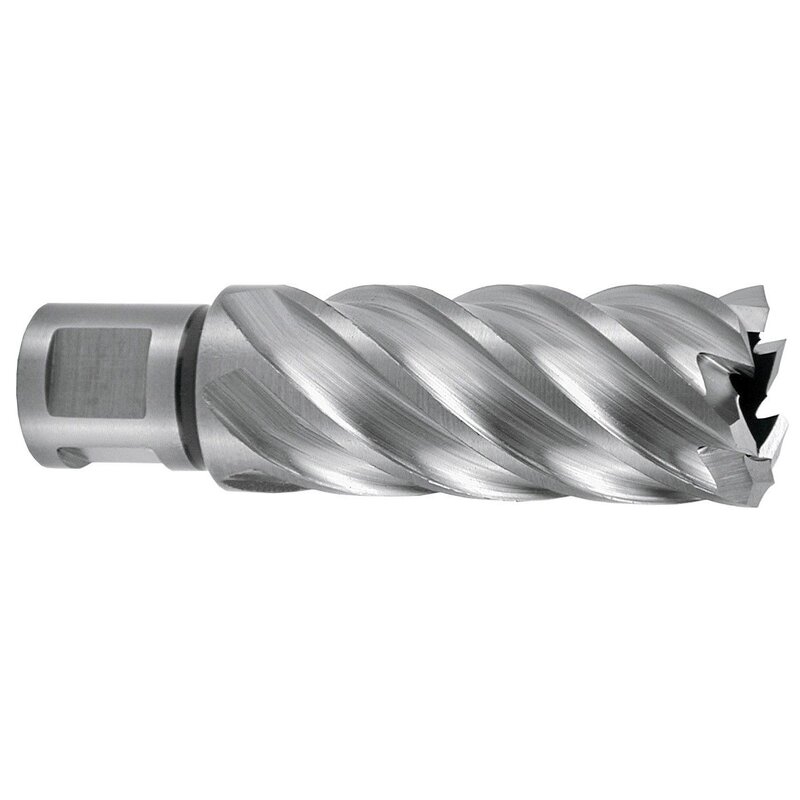 Broca hueca HSSE-Co 5 con vástago Weldon (3/4") rectificada CBN profundidad de corte 55 mm