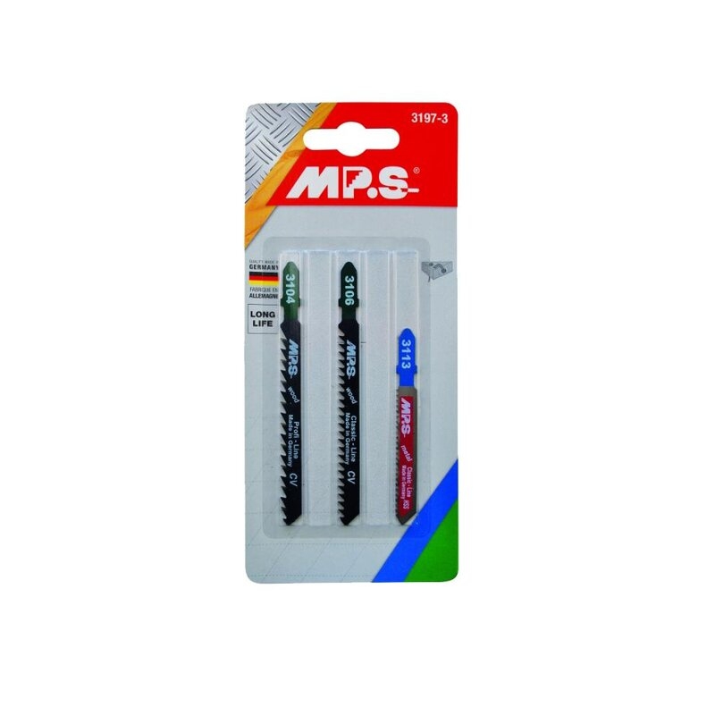 Juego de 3 sierras de calar madera y metal 3197-3 MPS