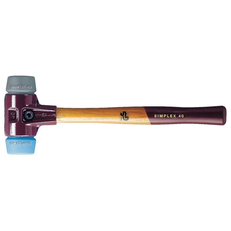 Maza de TPE azul + gris Simplex Halder