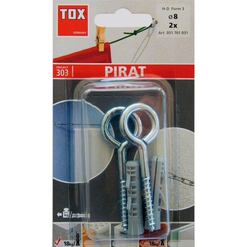 Taco con gancho H-D PIRAT Tox
