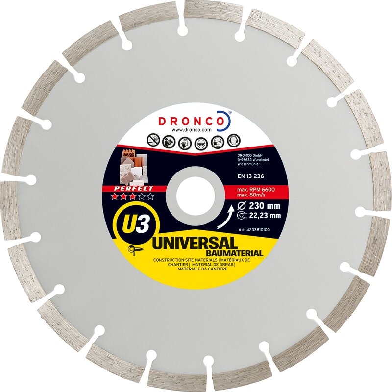 Disco de diamante Perfect U3 - Universal obra (Antes ST) Dronco