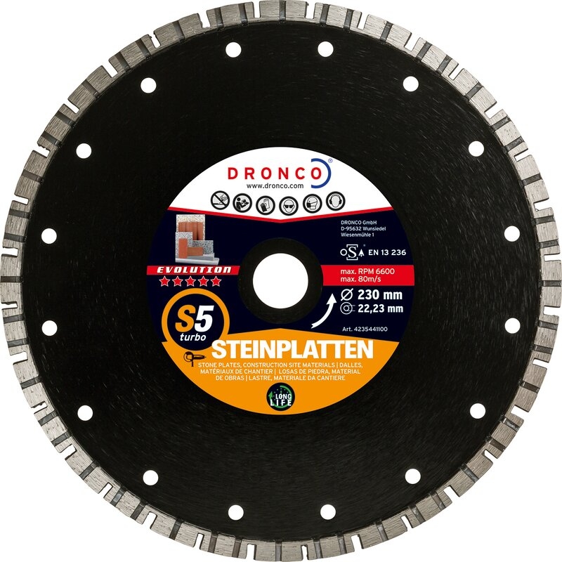 Disco de diamante Evolution S5 Turbo - Placas de piedra (Antes EVT) Dronco