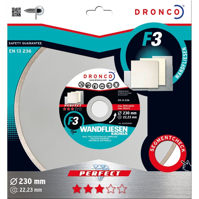 Disco de diamante Perfect F3 - Azulejos (Antes GRF) Dronco