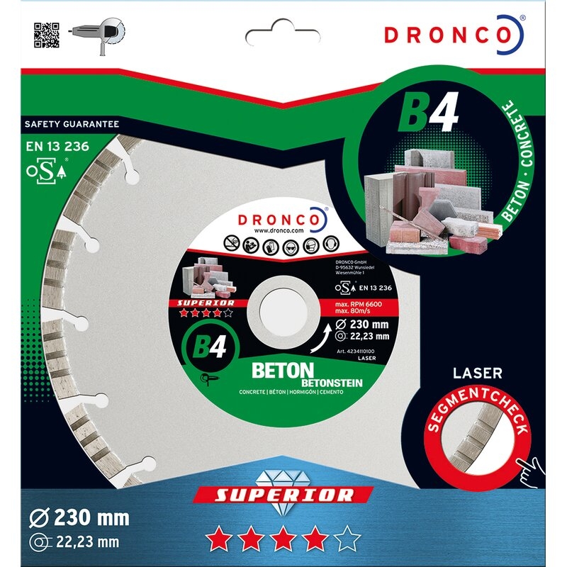 Disco de diamante Superior B4 - Hormigón (Antes LT56) Dronco
