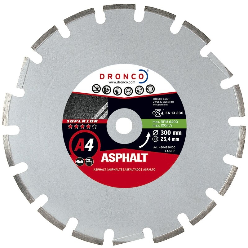 Disco de diamante Superior A4 - Asfalto (Antes A2) Dronco