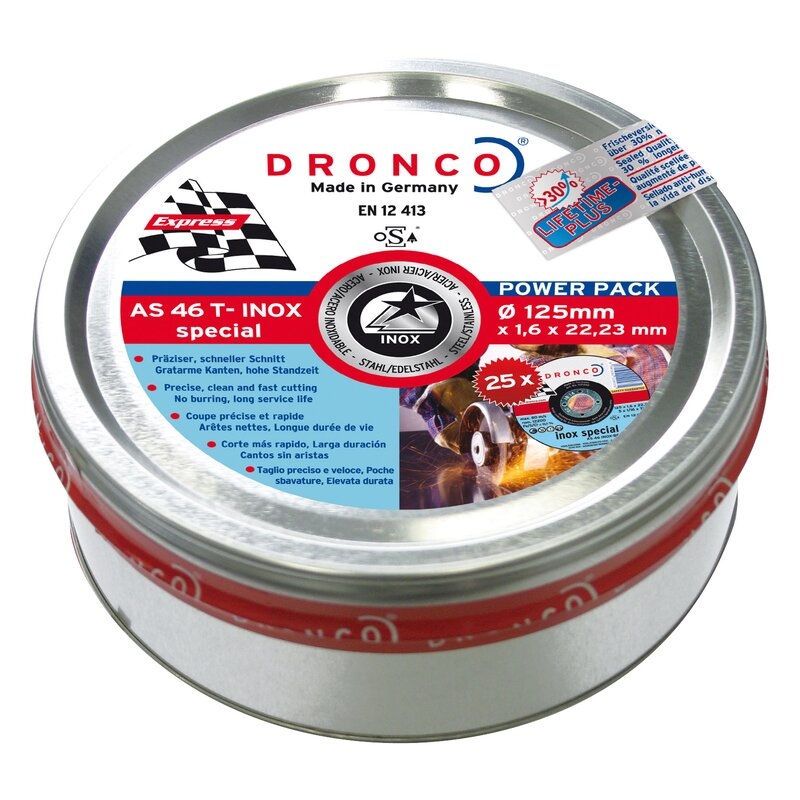 Pack de discos de corte AS 46 T INOX Special Express LIFETIME PLUS  Dronco