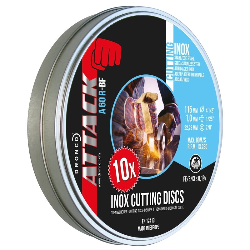 Pack de discos de corte A 60 R ATTACK (Pack de 10 uds.) Dronco
