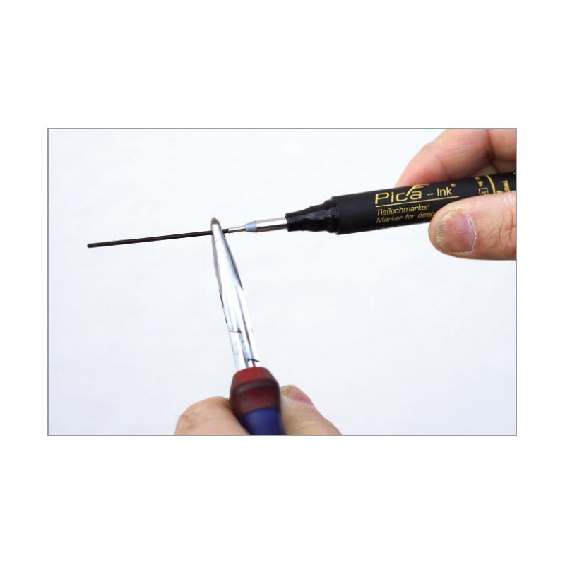 Marcador permanente de tinta para agujeros profundos Pica Ink Pica