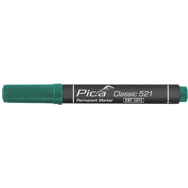 Marcador permanente con punta tipo cincel Classic 521 Pica