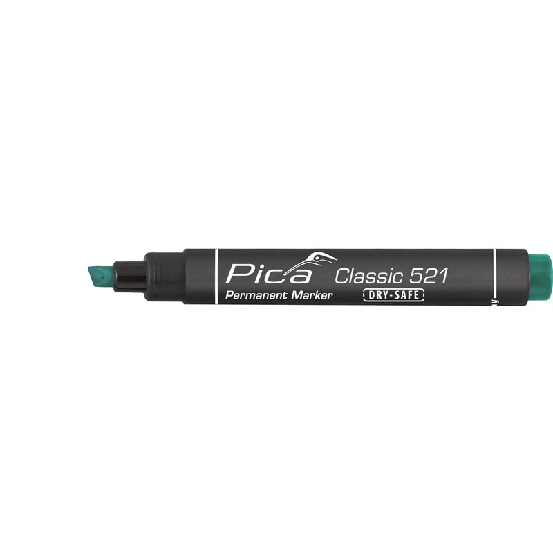 Marcador permanente con punta tipo cincel Classic 521 Pica