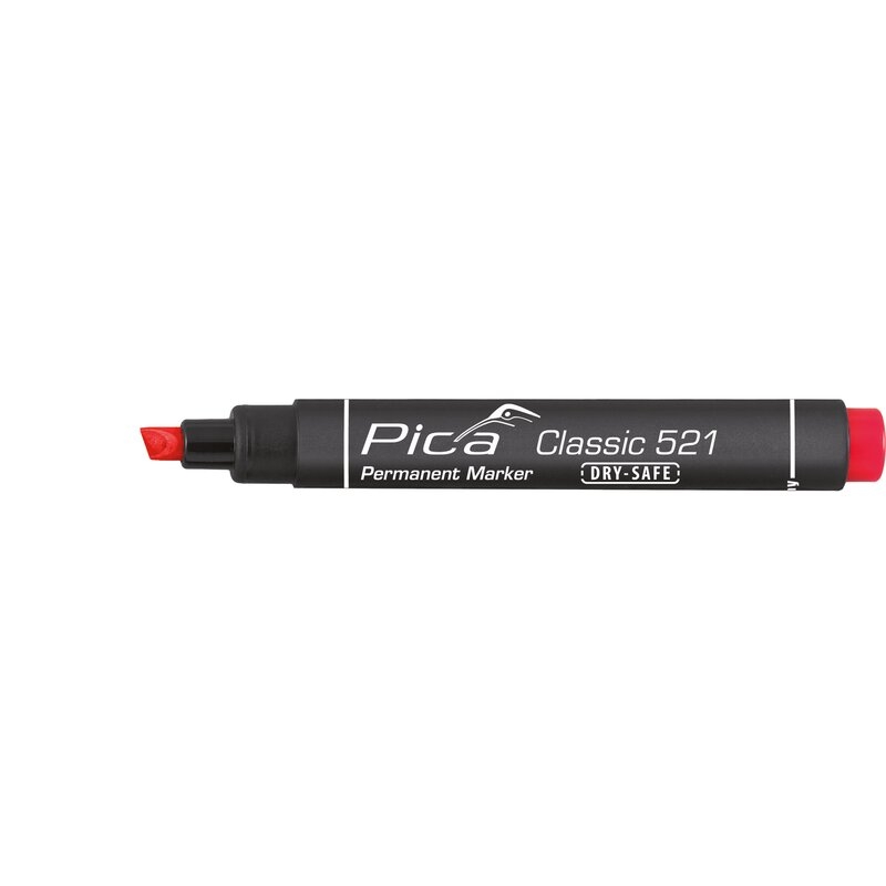 Marcador permanente con punta tipo cincel Classic 521 Pica