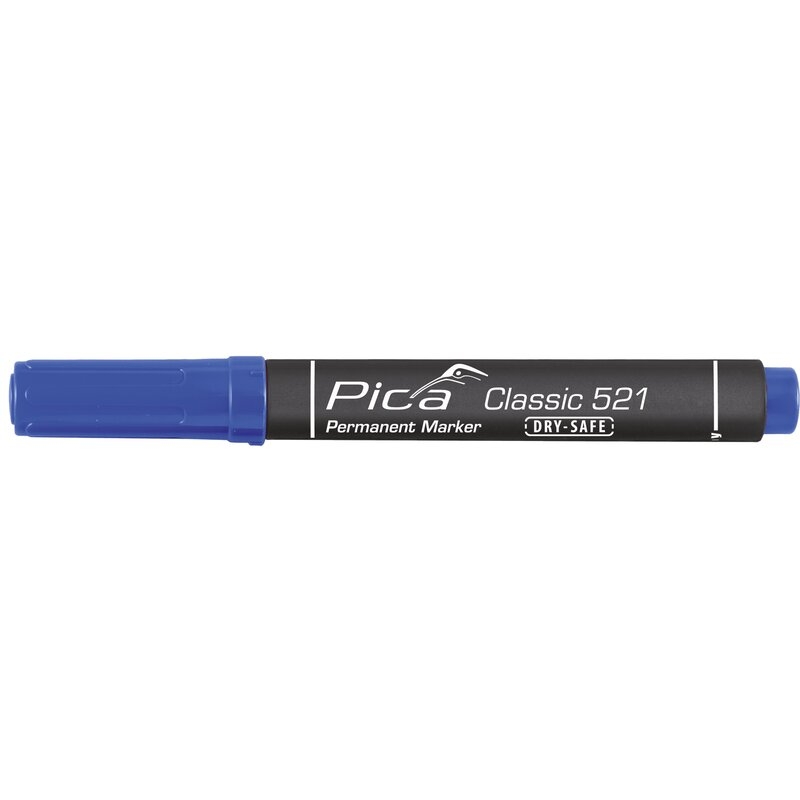 Marcador permanente con punta tipo cincel Classic 521 Pica