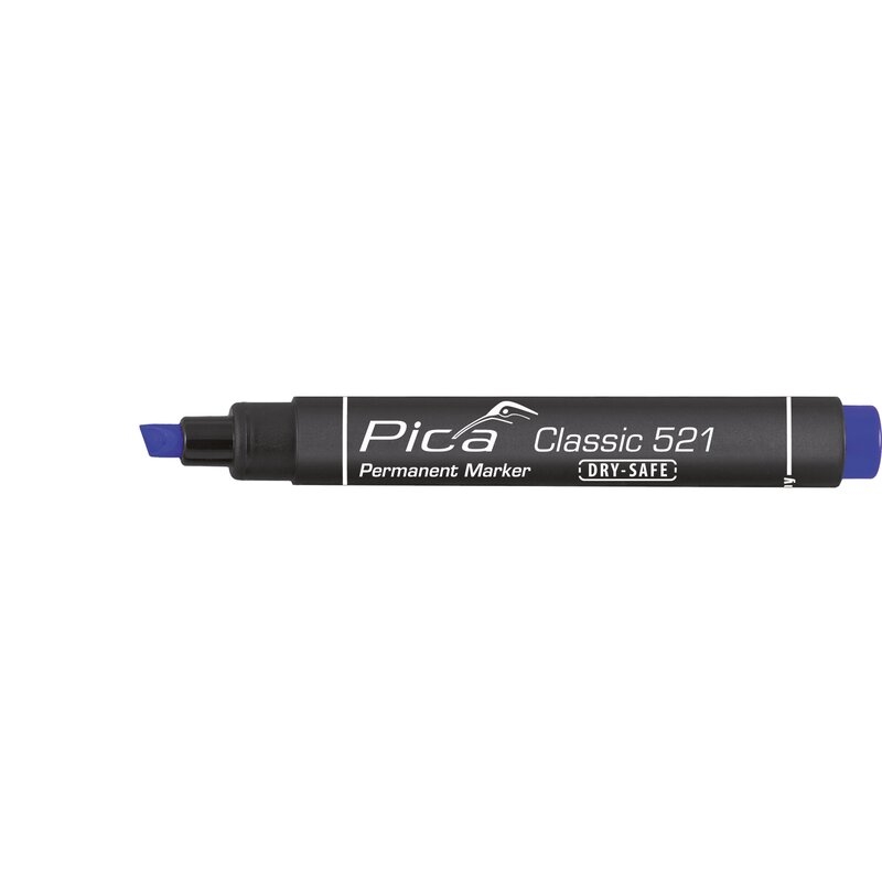 Marcador permanente con punta tipo cincel Classic 521 Pica