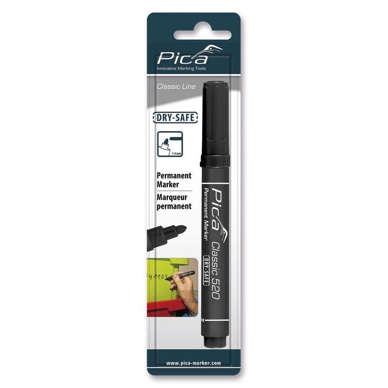 Marcador permanente con punta tipo bala Classic 520 Pica