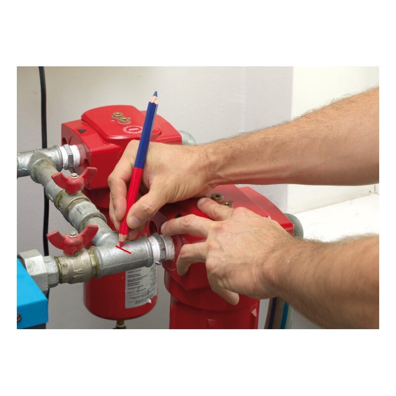 Caja con 10 lápices de doble punta roja y azul Classic Double 559 Pica