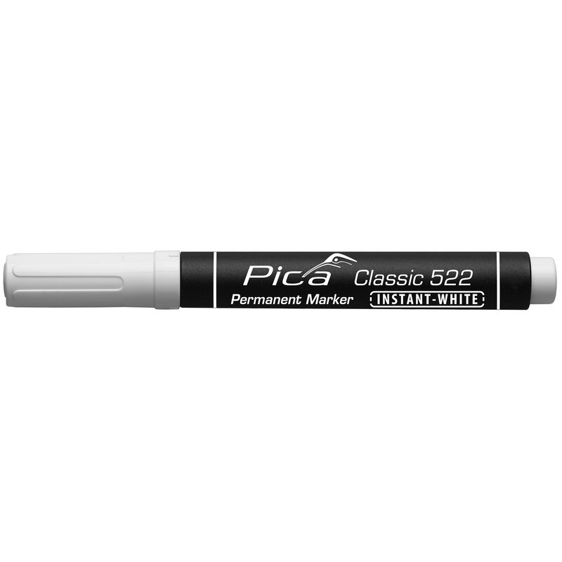 Marcador blanco permanente con punta gruesa Classic 522 Instant White Pica
