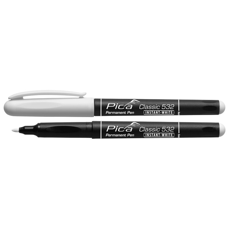 Marcador blanco permanente con punta media Classic 532 Instant White Pica