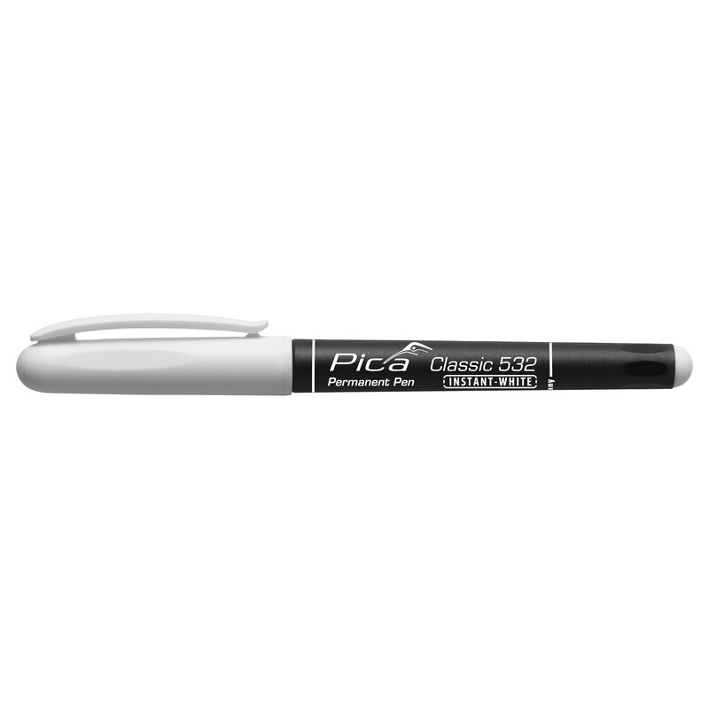 Marcador blanco permanente con punta media Classic 532 Instant White Pica