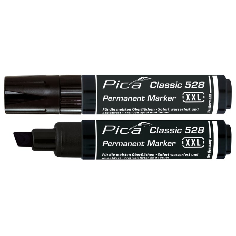 Marcador permanente XXL con punta tipo cincel Classic 528 Pica
