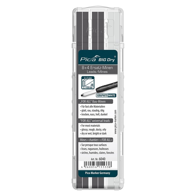 Minas universales FOR ALL grafito + blanco  - Pica BIG Dry Pica