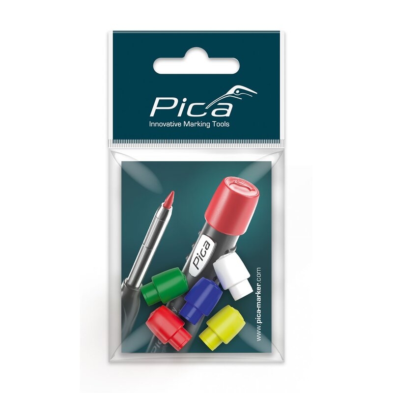 Juego de 5 capuchones de colores para portaminas Pica Dry Pica