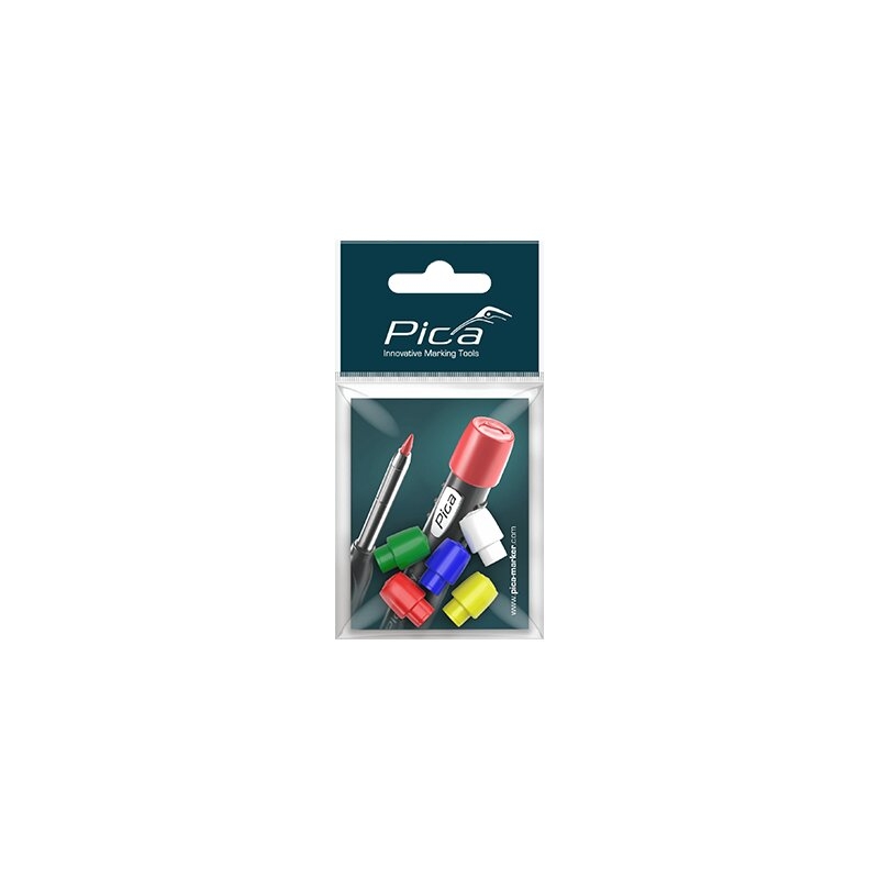Juego de 5 capuchones de colores para portaminas Pica Dry Pica