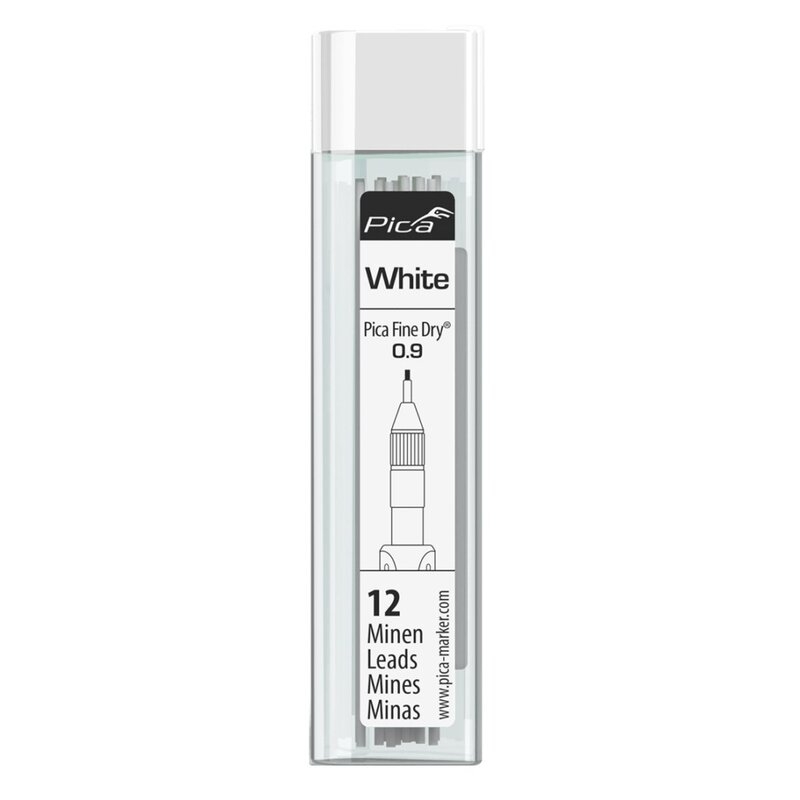 Estuche de 12 minas blancas para portaminas Fine Dry