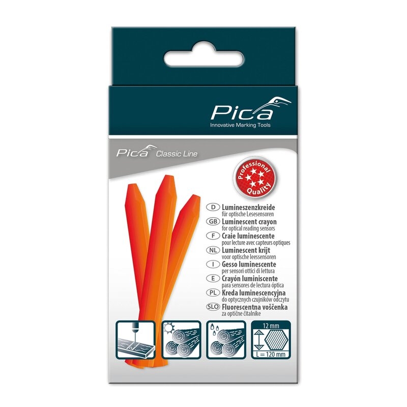 Marcador industrial crayon luminiscente Classic PRO 592 (en caja de 12 uds.) Pica