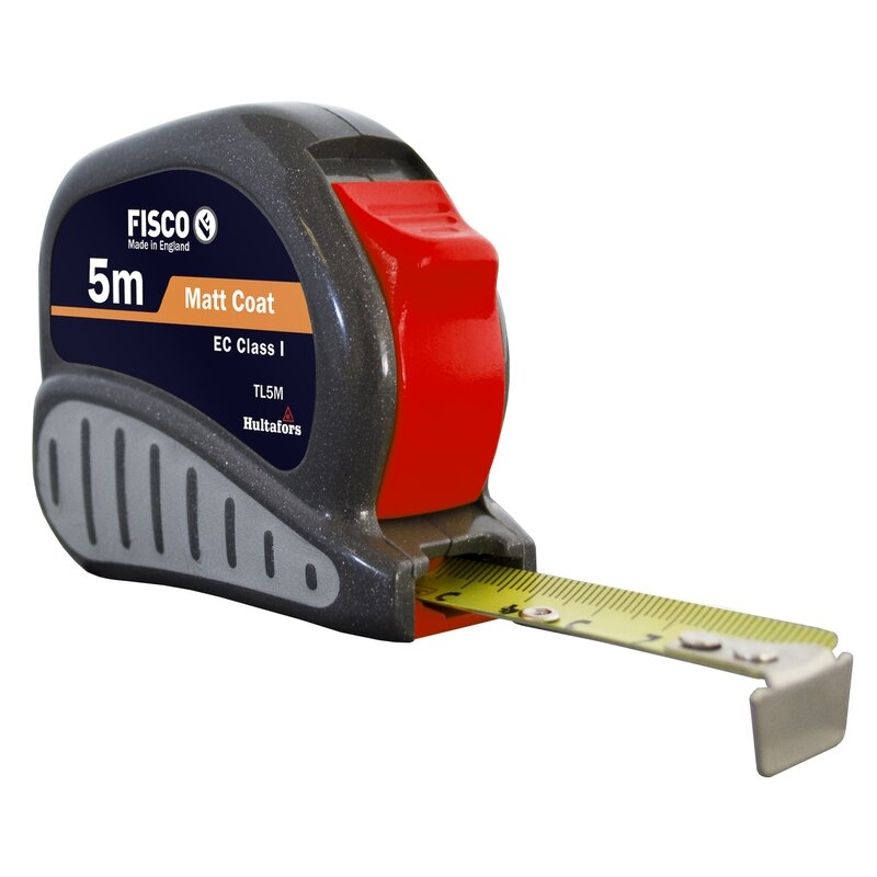 Flexómetro clase I con caja ABS con empuñadura de goma TRI-LOK Fisco